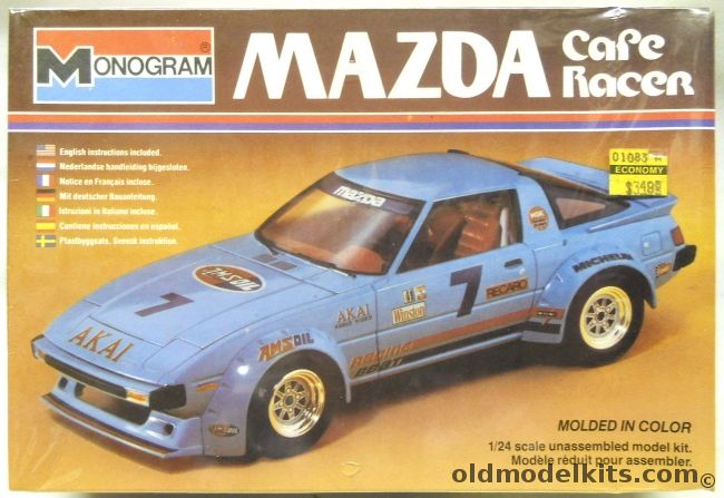 Monogram 1/24 Mazda RX-7 Cafe Racer, 2277 plastic model kit