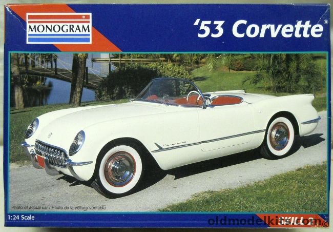 Monogram 1/24 1953 Chevrolet Corvette - Or 1954 Corvette, 2291 plastic model kit