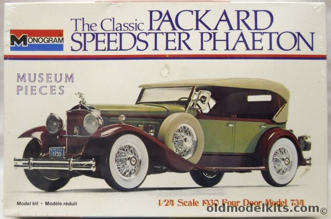 Monogram 1/24 1930 Packard Speedster Phaeton Model 734, 2300 plastic model kit