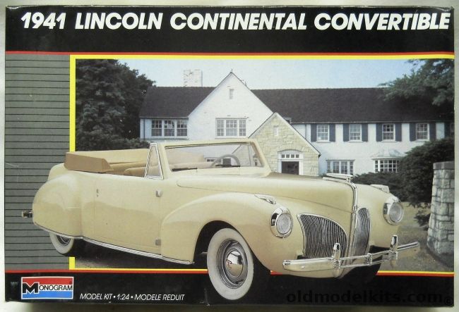 Monogram 1/24 1941 Lincoln Continental Convertible, 2312 plastic model kit