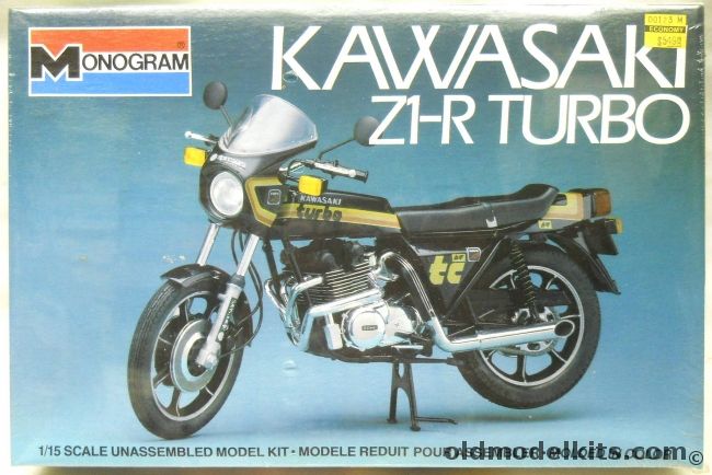 Monogram 1/15 Kawasaki Z1-R Turbo Motorcycle, 2411 plastic model kit