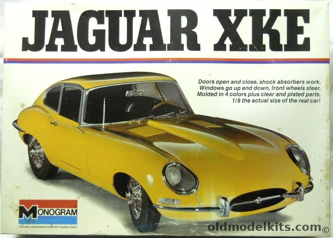 Monogram 1/8 Jaguar XK-E Coupe, 2601 plastic model kit