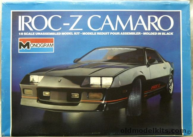 Monogram 1/8 1985 Chevrolet IROC-Z Camaro, 2610 plastic model kit