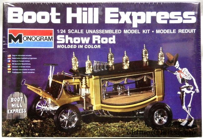 Monogram 1/24 Boot Hill Express - Wild Hearse Custom Show Car, 2703 plastic model kit