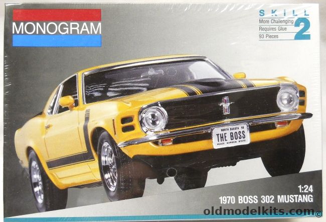 Monogram 1/24 1970 Ford Boss 302 Mustang, 2923 plastic model kit