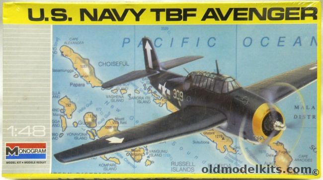 Monogram 1/48 US Navy TBF Avenger - Torpedo Bomber, 5210 plastic model kit