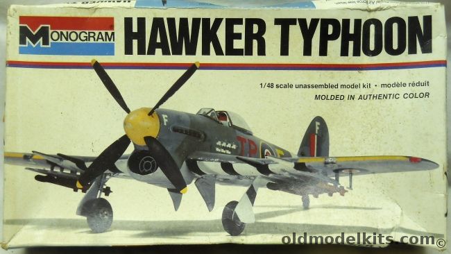 Monogram 1/48 Hawker Mk 1B Typhoon - 3 RAF Squadrons - White Box Issue, 5303 plastic model kit