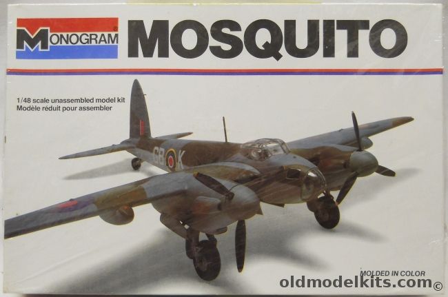 Monogram 1/48 Mosquito - NF II / Mk IV / FB VI / II, 5408 plastic model kit