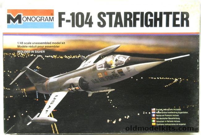 Monogram 1/48 F-104G / ACF-104 Starfighter - USAF / Luftwaffe / Canadian RCAF / Netherlands Air Forces, 5409 plastic model kit