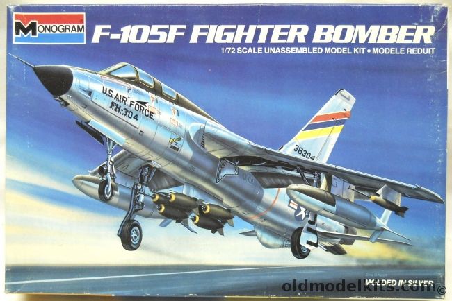 Monogram 1/72 F-105F Fighter-Bomber - Thunderchief, 5438 plastic model kit