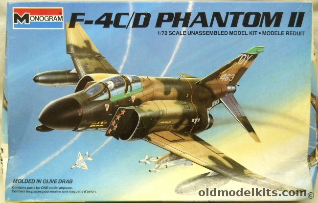 Monogram 1/72 F-4C/D Phantom II Steve Richie - (5 Kill Ace), 5439 plastic model kit