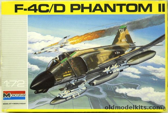 Monogram 1/72 F-4C/D Phantom II - Steve Richie 5 Kill Ace - (F-4), 5451 plastic model kit