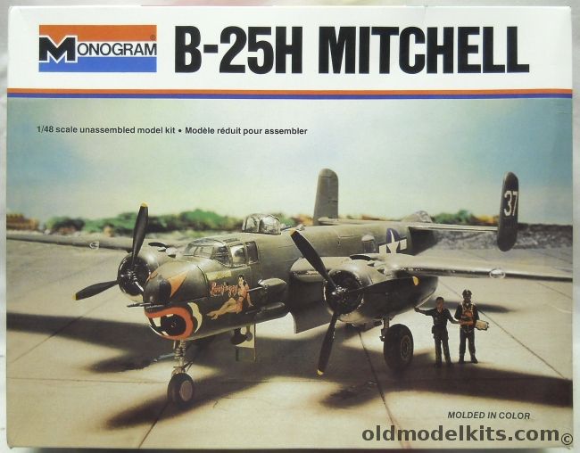 Monogram 1/48 B-25H Mitchell - Medium Bomber, 5500 plastic model kit