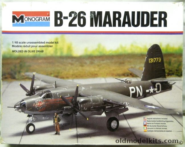 Monogram 1/48 B-26 Marauder Flak Bait, 5501 plastic model kit