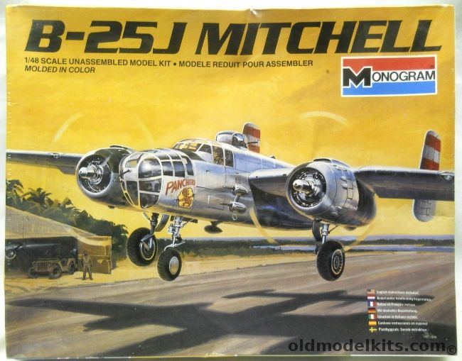 Monogram 1/48 B-25J Mitchell - USAAF Or US Navy PBJ-1J, 5502 plastic model kit