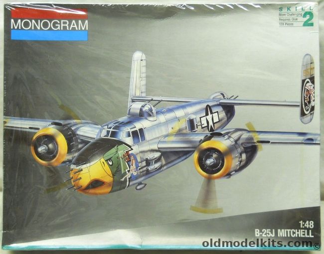 Monogram 1/48 B-25J Mitchell - Gun Nose, 5507 plastic model kit