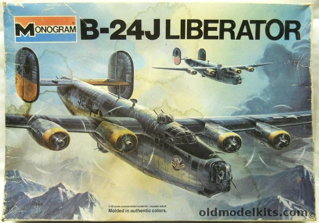 Monogram 1/48 Consolidated B-24J Liberator With Diorama Instructions - Plus SuperScale Decals, 5601 plastic model kit