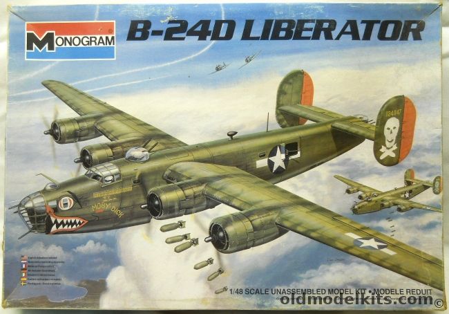 Monogram 1/48 Consolidated B-24D Liberator, 5604 plastic model kit