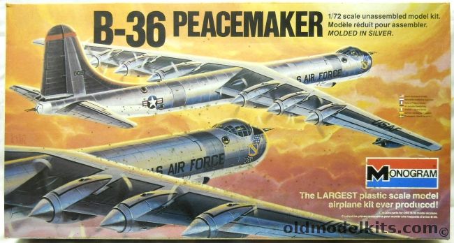 Monogram 1/72 B-36 Peacemaker, 5703 plastic model kit
