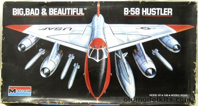 Monogram 1/48 B-58 Hustler Big Bad and Beautiful, 5705 plastic model kit