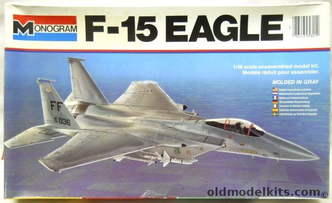 Monogram 1/48 F-15 Eagle, 5801 plastic model kit