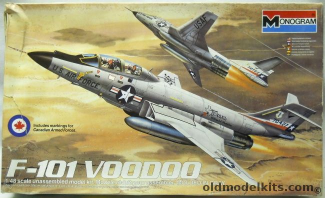 Monogram 1/48 F-101B  Voodoo - Canadian or USAF, 5811 plastic model kit