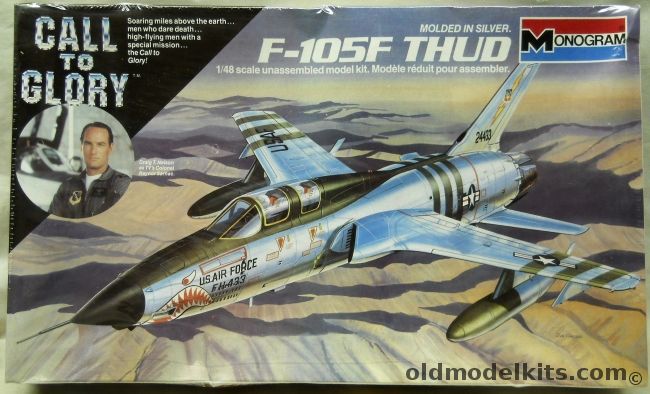 Monogram 1/48 Republic F-105F Thud (Thunderchief) - Call to Glory Issue, 5816 plastic model kit