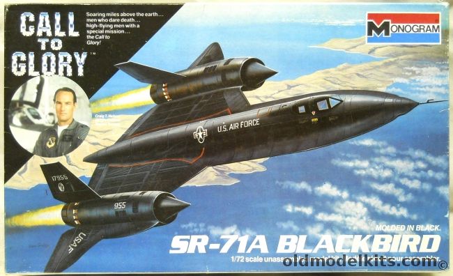 Monogram 1/72 Lockheed SR-71 Blackbird - With GTD-21 Drone and Ground Cart - Call To Glory Issue, 5817 plastic model kit