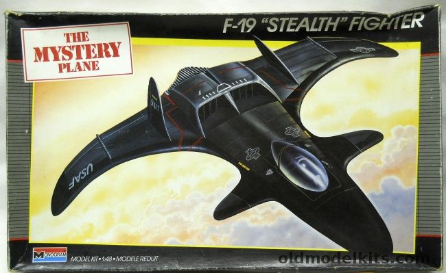 Monogram 1/48 F-19 Stealth Fighter -The Mystery Plane, 5824 plastic model kit