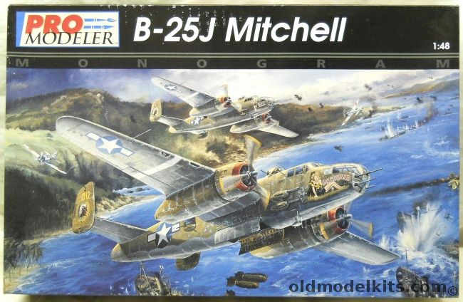 Monogram 1/48 Pro Modeler B-25J Mitchell, 5927 plastic model kit