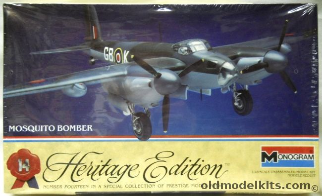 Monogram 1/48 De Havilland Mosquito Bomber - N.F.II / Mk.IV / F.B.VI / II Night Intruder - Heritage Edition Issue, 6064 plastic model kit