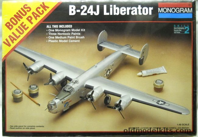 Monogram 1/48 B-24J Liberator - Bonus Value Pack, 6385 plastic model kit