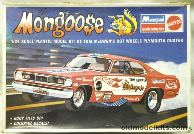 Monogram 1/24 Mongoose - Tom McEwen's Plymouth Funny Car, 6763 plastic model kit