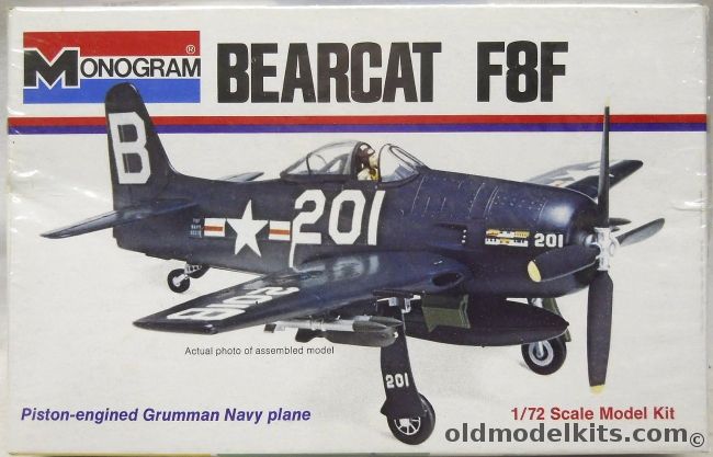 Monogram 1/72 Grumman F8F Bearcat - White Box Issue, 6789-0080 plastic model kit