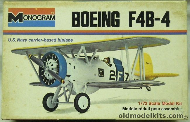 Monogram 1/72 Boeing F4B-4  - CV-2 USS Lexington - White Box Issue, 6795 plastic model kit