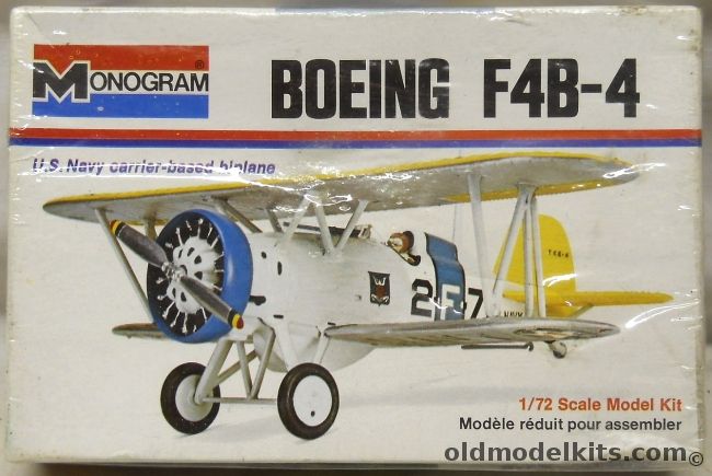 Monogram 1/72 Boeing F4B-4 - CV-2 USS Lexington (F4B4) - White 'Short' Box Issue, 6795 plastic model kit