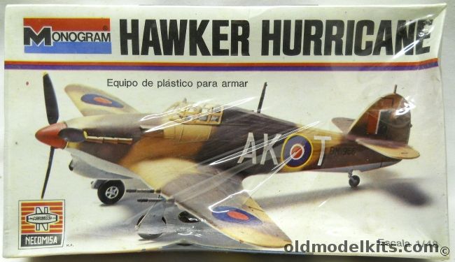 Monogram 1/48 Hawker Hurricane - Necomisa Issue, 6802 plastic model kit
