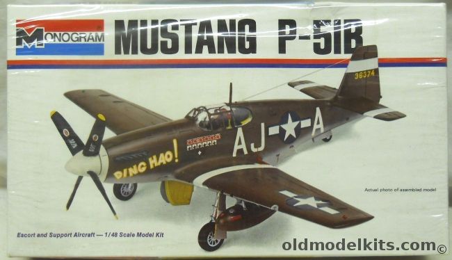 Monogram 1/48 P-51B Mustang - Col. James Howard 'Ding Hao' -  White Box Issue, 6806-0125 plastic model kit