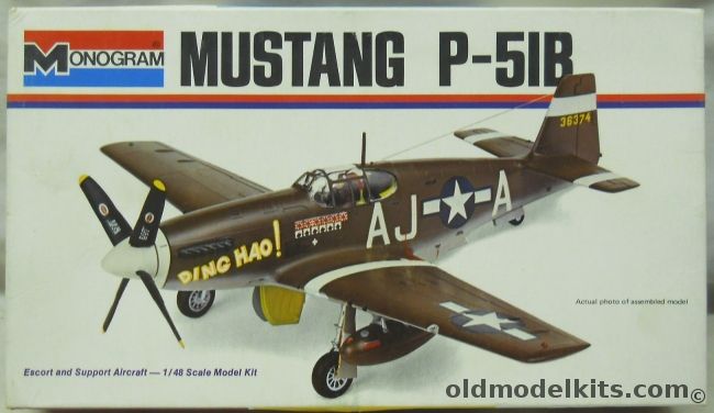 Monogram 1/48 P-51B Mustang - Col. James Howard 'Ding Hao' -  White Box Issue, 6806-0125 plastic model kit