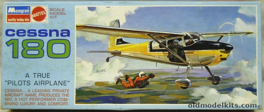 Monogram 1/41 Cessna 180 - Blue Box Issue, 6825 plastic model kit