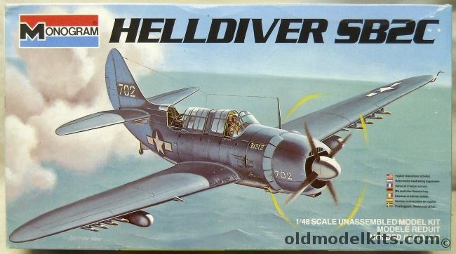 Monogram 1/48 Curtiss SB2C Helldiver - US Marines VMSB-224 Baby II, 6831 plastic model kit