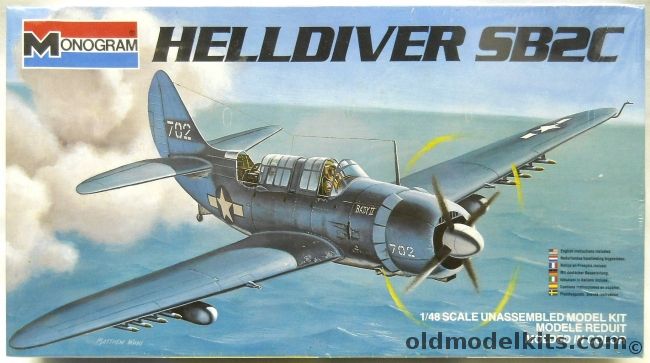 Monogram 1/48 Curtiss SB2C Helldiver - US Marines VMSB-224 Baby II, 6831 plastic model kit