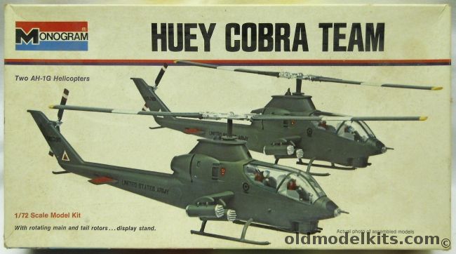 Monogram 1/72 Huey Cobra Team - White Box Issue, 6839 plastic model kit