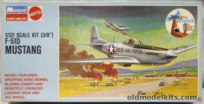 Monogram 1/32 F-51D Mustang Action Model - Blue Box Issue - (P-51D), 6847 plastic model kit