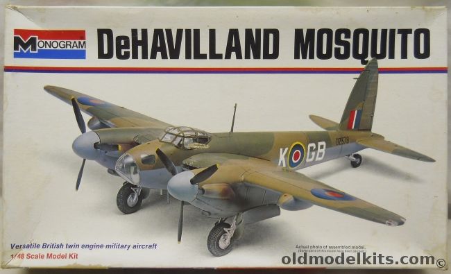 Monogram 1/48 De Havilland Mosquito - N.F.II / Mk.IV / F.B.VI / II - White Box Issue, 6849 plastic model kit