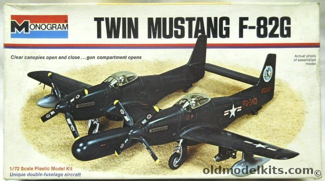 Monogram 1/72 Twin Mustang F-82G - White Box Issue, 7501-0175 plastic model kit