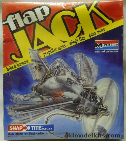 Monogram 1/48 Flap Jack Motorized Aircraft - Air Farce, 7503 plastic model kit