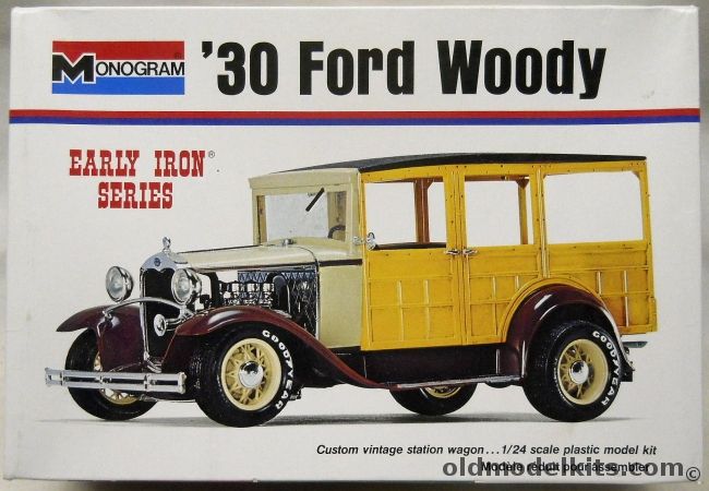 Monogram 1/24 1930 Ford Woody Wagon or Van - Early Iron Series, 7553 plastic model kit