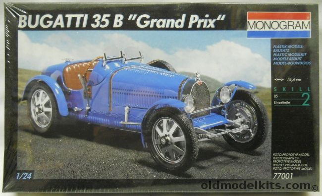 Monogram 1/24 Bugatti 35B Grand Prix Racer, 77001 plastic model kit