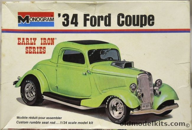 Monogram 1/24 1934 Ford Coupe - Early Iron Series, 8281 plastic model kit